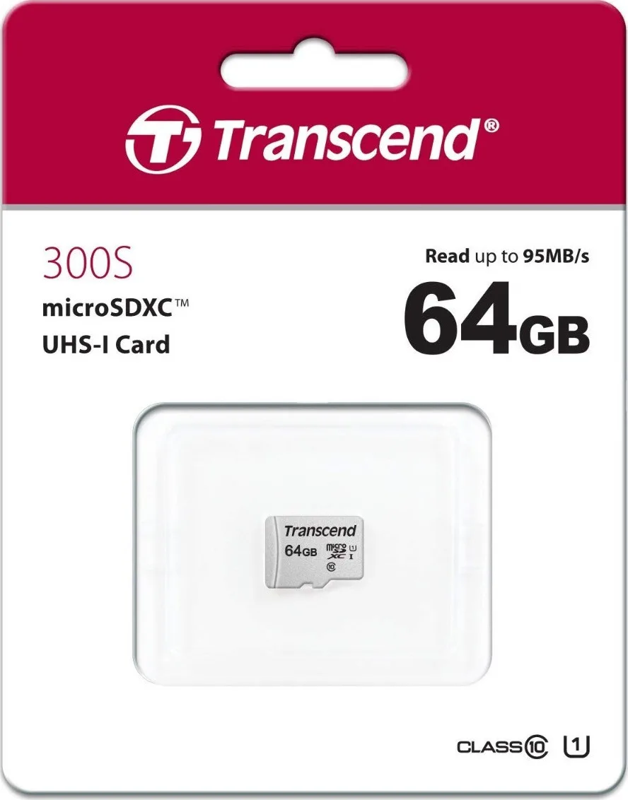 20200917105644_515982aa Transcend 300s microSDXC 64GB Class 10 U1 UHS-I - Image 1
