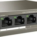 Tenda TEF1106P-4-63W Unmanaged L2 PoE+ Switch με 6 Θύρες Ethernet