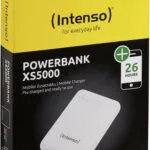 Intenso XS Power Bank 5000mAh με Θύρα USB-A και Θύρα USB-C Λευκό