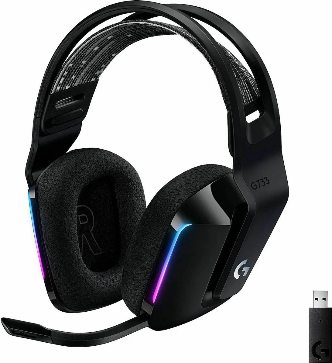 20200923110831_logitech_g733_black Logitech G733 Ασύρματο Over Ear Gaming Headset με σύνδεση USB - Image 1