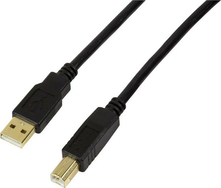 LogiLink USB 2.0 Cable USB-A male - USB-B male Μαύρο 15m (UA0265) - Image 1