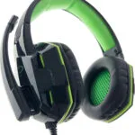 Esperanza Venom Over Ear Gaming Headset με σύνδεση 2x3.5mm Πράσινο