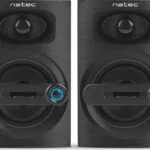 Natec Cougar Ηχεία Υπολογιστή 2.0 με Ισχύ 6W Μαύρα