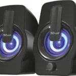 Trust Gemi RGB Ηχεία Υπολογιστή 2.0 με Ισχύ 6W σε Μαύρο Χρώμα