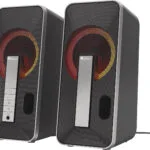 Genesis HELIUM 100BT RGB Ασύρματα Ηχεία Υπολογιστή 2.0 με RGB Φωτισμό και Bluetooth Ισχύος 10W σε Μαύρο Χρώμα