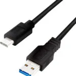 LogiLink USB 3.2 Cable USB-C male - USB-A 15W Μαύρο 1m CU0168