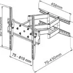 Techly ICA-PLB 147XL Επιτοίχια έως 70" και 70kg Black