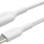 Belkin Braided USB 2.0 Cable USB-C male - USB-A 15W Λευκό 0.15m (CAB002bt0MWH)