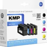 KMP H166VX Πακέτο Συμβατών Μελανιών Εκτυπωτή InkJet HP 953XL Πολλαπλό (Color) / Μαύρο 4τμχ 1747,4005