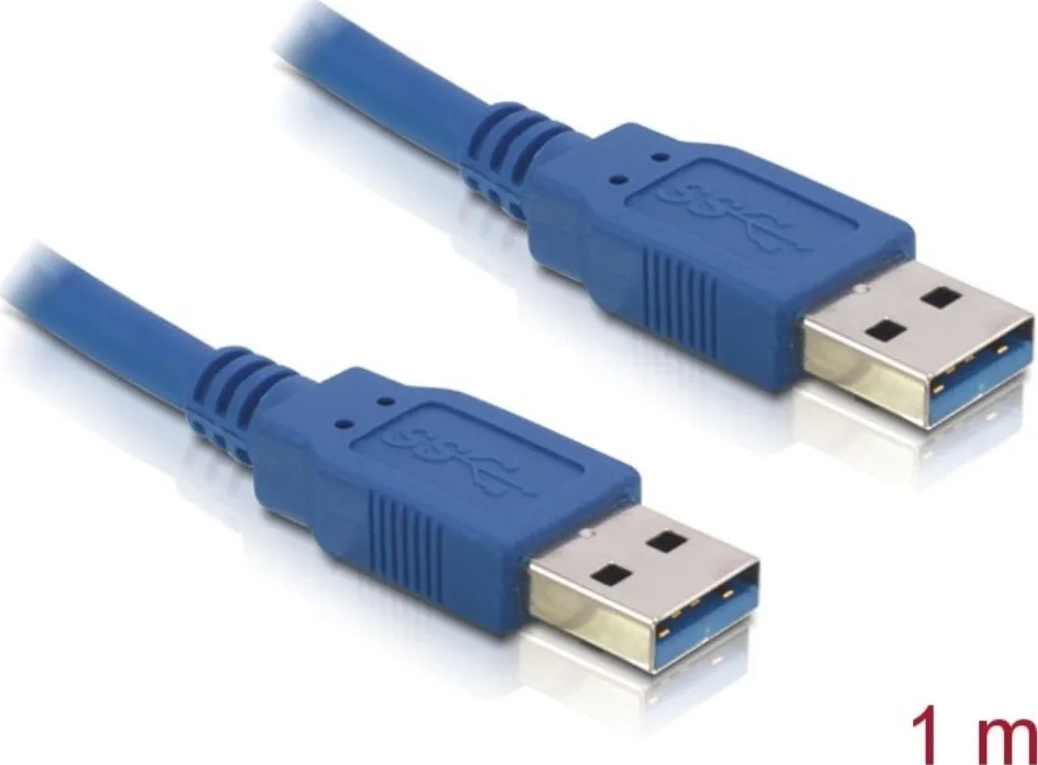 20201007140852_delock_usb_3_0_cable_usb_a_male_usb_a_male_1m_82534 DeLock USB 3.0 Cable USB-A male - USB-A male 1m (82534) - Image 1