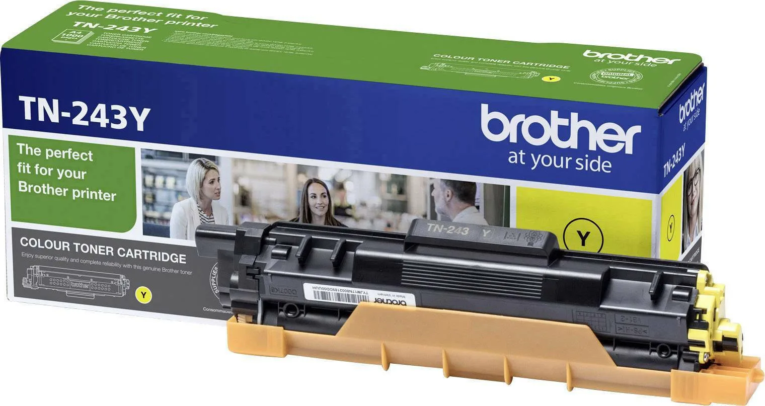 20201007141420_brother_tn_243y_yellow_toner_tn243y Brother TN-243Y Γνήσιο Toner Laser Εκτυπωτή Κίτρινο 1000 Σελίδων TN-243Y - Image 1