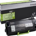 Lexmark 522 Γνήσιο Toner Laser Εκτυπωτή Μαύρο Return Program 6000 Σελίδων 52D2000