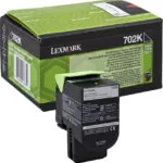 Lexmark 702K Γνήσιο Toner Laser Εκτυπωτή Μαύρο Return Program 1000 Σελίδων 70C20K0