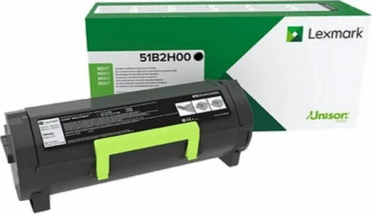 20201012135353_lexmark_black_toner_return_51b2h00 Lexmark 51B2H00 Γνήσιο Toner Laser Εκτυπωτή Μαύρο High Yield Return Program 8500 Σελίδων - Image 1