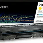 HP 203A Γνήσιο Toner Laser Εκτυπωτή Κίτρινο 1300 Σελίδων (CF542A)
