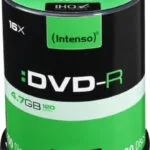Intenso Εγγράψιμα DVD-R 16x 4.7GB Cake Box 100τμχ 4101156