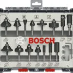 Bosch Σετ Φρέζες Καρβιδίου για Διαμόρφωση Ακμών σε Ξύλο 6mm 15τμχ