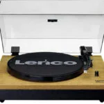 Lenco LS-300 LEN-LS300WD Πικάπ με Belt Drive, Προενίσχυση και Ενσωματωμένα Ηχεία Καφέ