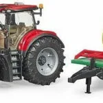 Bruder Case IH Optum 300CVX & Bale Transport Trailer Φορτωτής 1:16 Αγροτικό για 3+ Ετών