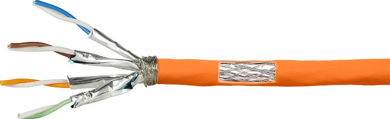 20201104104024_logilink_s_ftp_cat_7_cable_100m_portokali_cpv0060 LogiLink S/FTP Cat.7 Καλώδιο Δικτύου Ethernet χωρίς ακροδέκτες 100m Πορτοκαλί 1τμχ CPV0060 - Image 1