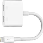 Belkin Μετατροπέας Lightning male σε Lightning 2x female Λευκό 1τμχ F8J198btWHT