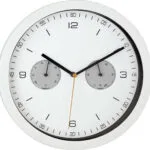 Mebus Radio Controlled Wall Clock Ρολόι Τοίχου Μεταλλικό Λευκό Ø26cm 52826