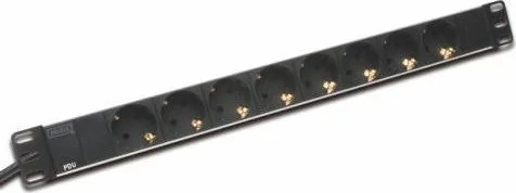 20201111140709_digitus_polyprizo_rack_me_8_safety_outlets_mayro Digitus Πολύπριζο Rack με 8 Safety Outlets Μαύρο - Image 1