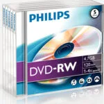 Philips Επανεγγράψιμα DVD-RW 4x 4.7GB 5τμχ DN4S4J05F/00
