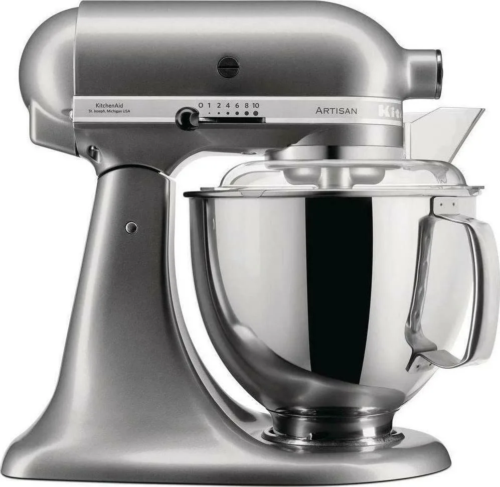 20201120130014_kitchenaid_zacharoplastikis_asimi_contour_silver_seira_artisan Kitchenaid Ζαχαροπλαστικής Ασημί Contour Silver Σειρά Artisan Κουζινομηχανή 300W με Ανοξείδωτο Κάδο 4.8lt - Image 1