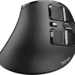 Trust Voxx Ασύρματο & Ενσύρματο Εργονομικό Bluetooth Vertical Ποντίκι Μαύρο