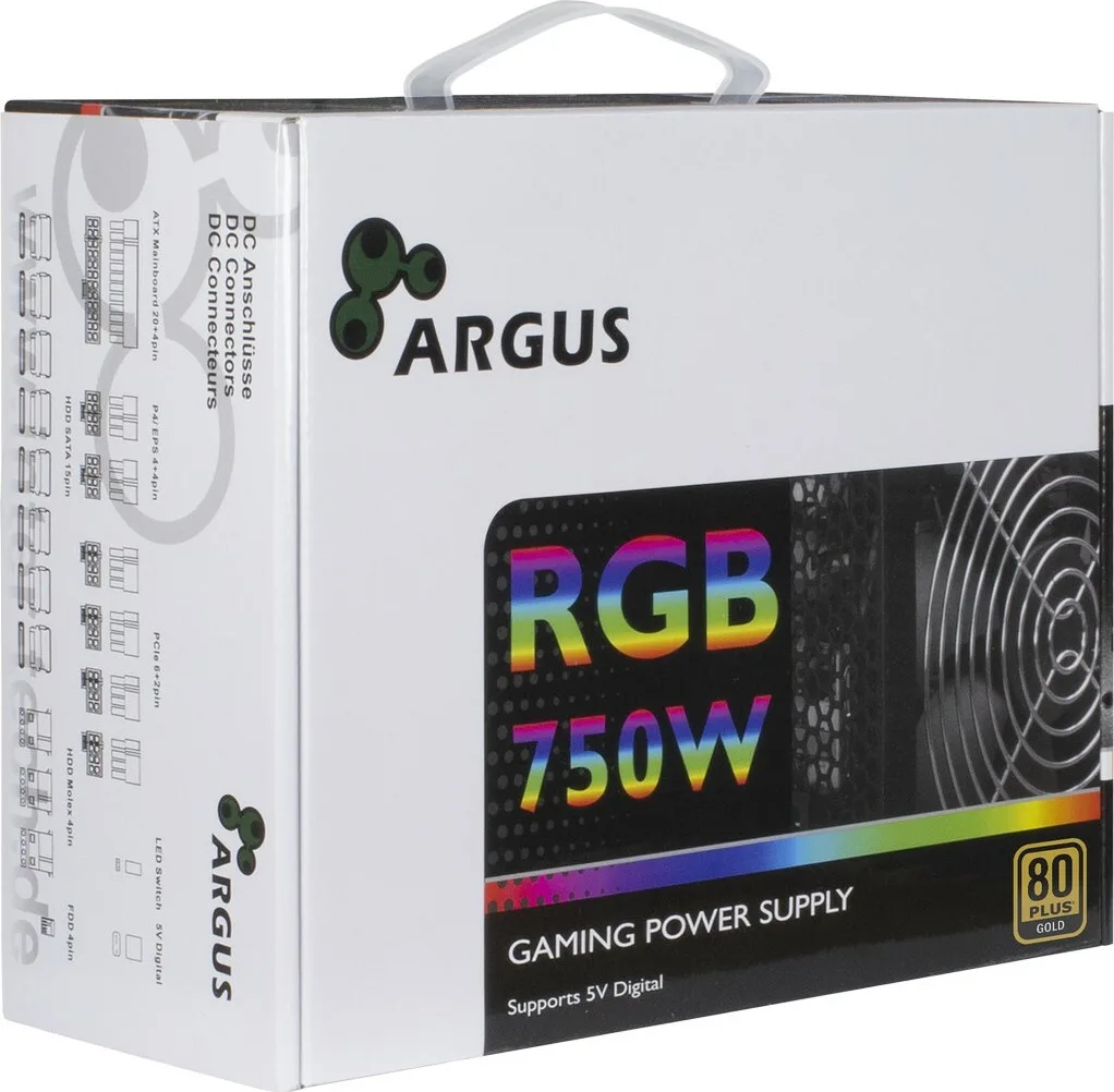 20201126112520_d6b74089 Inter-Tech Argus RGB-750W CM II 750W Μαύρο Τροφοδοτικό Υπολογιστή Semi Modular 80 Plus Gold - Image 1