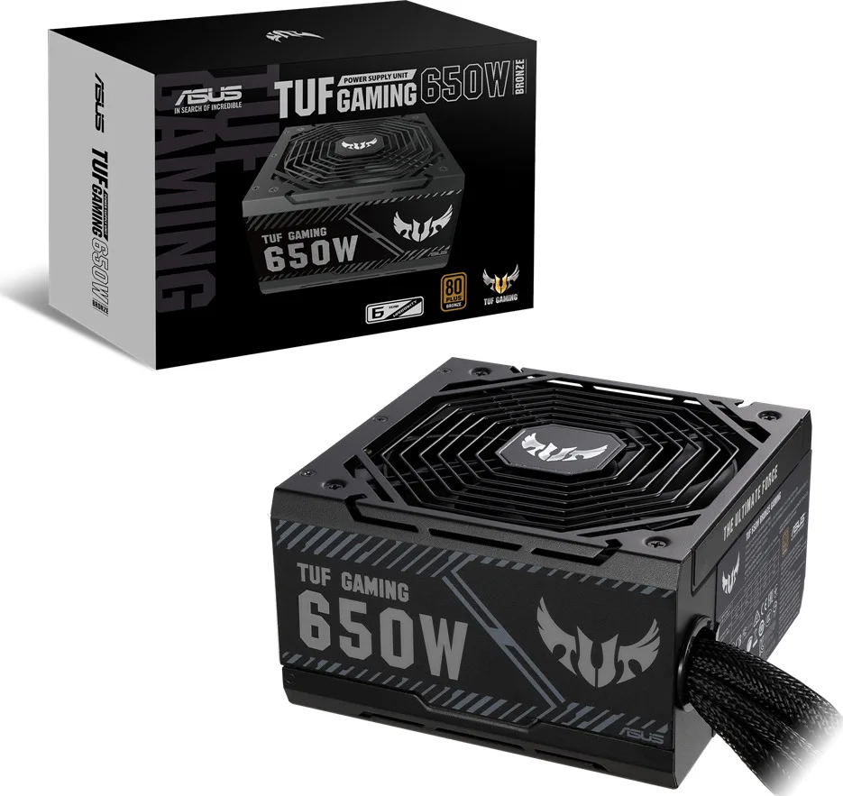 20201126130321_asus_tuf_gaming_650b_650w_full_wired_80_plus_bronze Asus TUF-GAMING-650B 650W Μαύρο Τροφοδοτικό Υπολογιστή Full Wired 80 Plus Bronze - Image 1