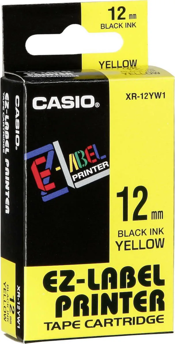 Casio Ez-Label Γνήσια Μελανοταινία 1τμχ (XR-12YW1 XR12YW1) - Image 1