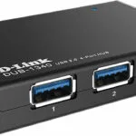 D-Link DUB-1340 USB 3.0 Hub 4 Θυρών με σύνδεση USB-A και Εξωτερική Παροχή Ρεύματος