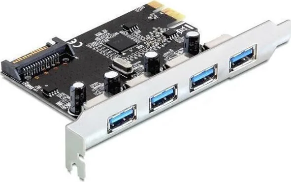 DeLock Κάρτα PCIe σε 4 θύρες USB 3.0 (89297) - Image 1