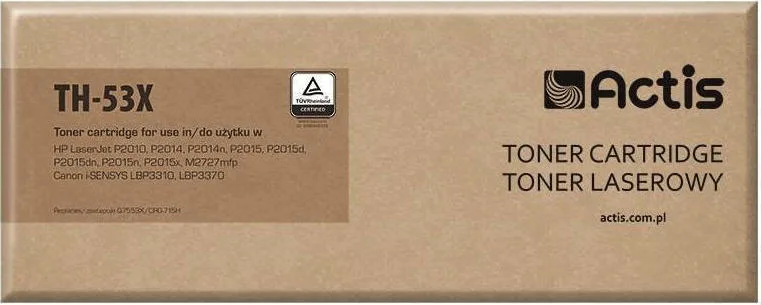 20201210104550_actis_symvato_toner_hp_q7553x_black Actis Συμβατό Toner για Laser Εκτυπωτή HP 53X Q7553X 7000 Σελίδων Μαύρο - Image 1