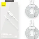 Baseus Simple Wisdom USB 2.0 Cable USB-C male - USB-A 40W Λευκό 1.5m (TZCATZJ-02)