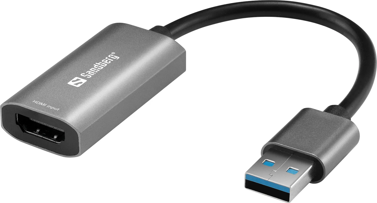 20201211140209_sandberg_usb_a_male_hdmi_female_134_19 Sandberg Μετατροπέας USB-A male σε HDMI female Γκρι 1τμχ 134-19 - Image 1