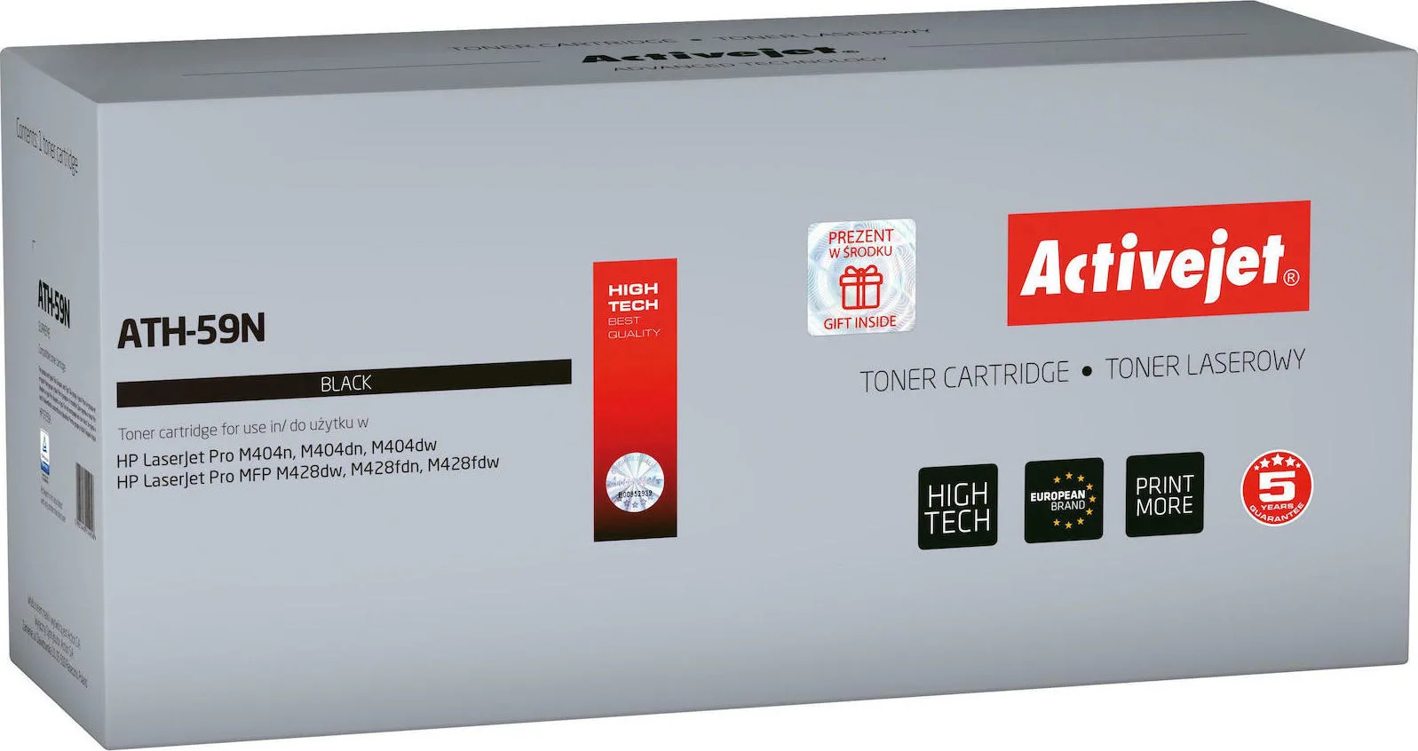 20201216163614_active_jet_symvato_toner_hp_cf259a_black Active Jet Συμβατό Toner για Laser Εκτυπωτή HP 59A CF259A 3000 Σελίδων Μαύρο - Image 1