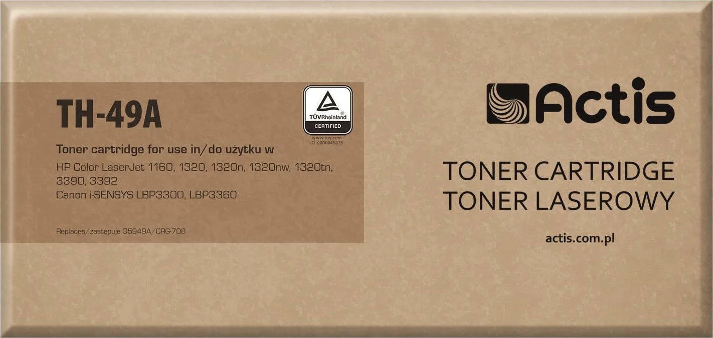 Actis Συμβατό Toner για Laser Εκτυπωτή HP 49A Q5949A 2500 Σελίδων Μαύρο - Image 1