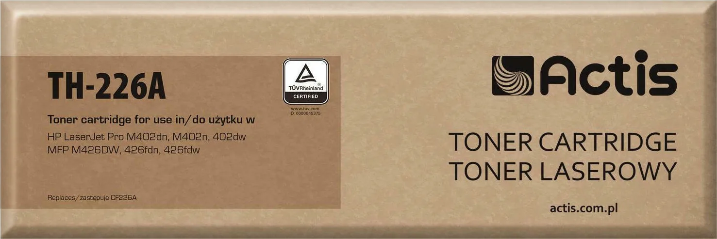 20201218172501_actis_symvato_toner_hp_26a_black Actis Συμβατό Toner για Laser Εκτυπωτή HP 26A CF226A 3100 Σελίδων Μαύρο - Image 1