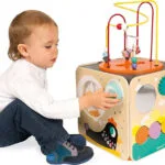 Janod Κύβος Δραστηριοτήτων Maxi Looping Multi Activities από Ξύλο με Ήχους για Νεογέννητα J08256