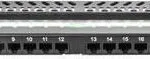 Lanberg Patch Panel για Rack 1U 19" 24 Θυρών Μαύρο PPU5-0024-B