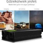 Green Cell Pure Sinusoid Inverter Αυτοκινήτου Καθαρού Ημιτόνου 2000W για Μετατροπή 24V DC σε 230V AC με 1xUSB