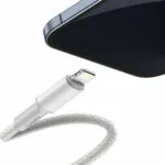 Baseus High Density Braided USB-C to Lightning Cable 20W Λευκό 1m (CATLGD-02)