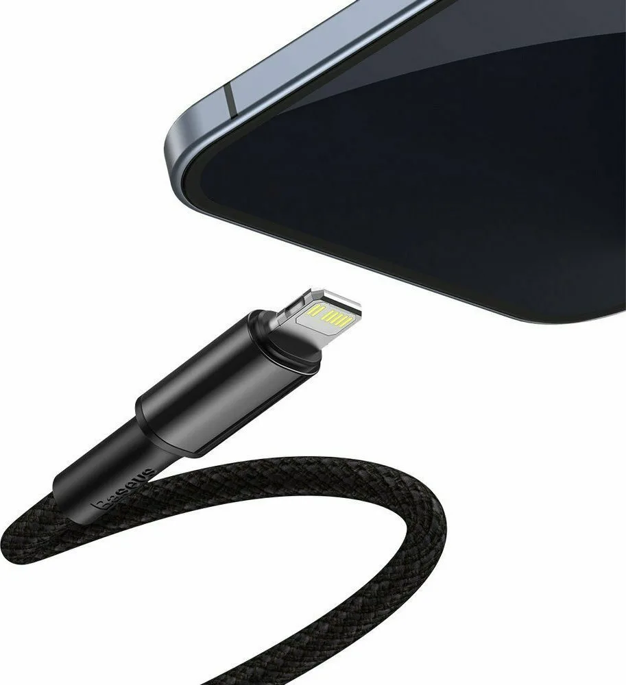 20201223135949_f960eb23 Baseus High Density Braided USB-C to Lightning Cable 20W Μαύρο 2m (CATLGD-A01) - Image 1