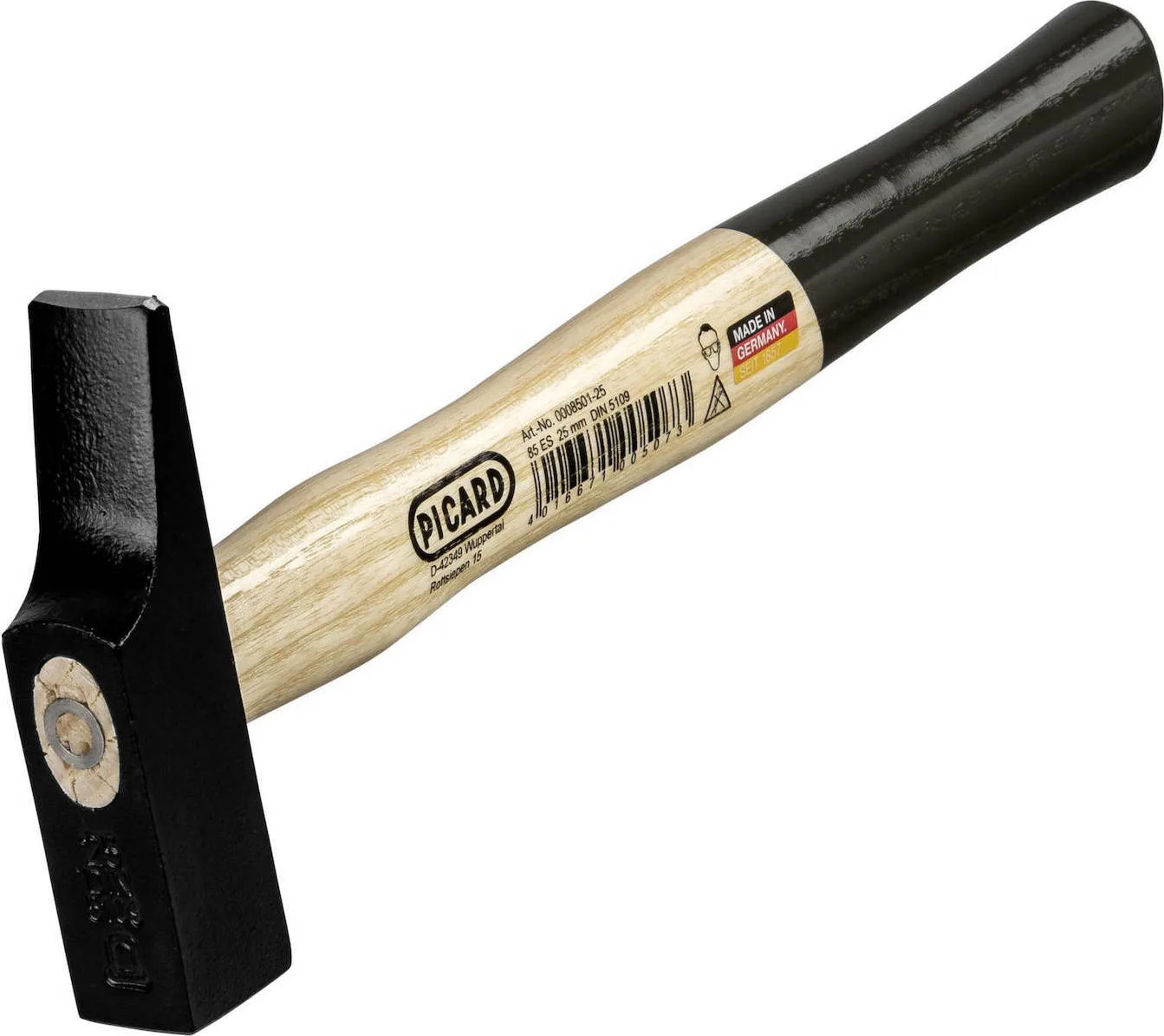 20201228101952_picard_locksmiths_hammer_secutec_hs_0001202_0300 Picard SecuTec HS Σφυρί 300gr με Ξύλινη Λαβή 0001202-0300 - Image 1