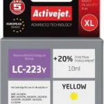 Active Jet Συμβατό Μελάνι Εκτυπωτή InkJet Brother LC-223Y 10ml Κίτρινο