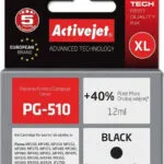Active Jet Συμβατό Μελάνι Εκτυπωτή InkJet Canon PG-510 12ml Μαύρο 1τμχ AC-510R