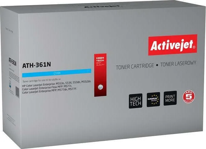 20210105102651_active_jet_symvato_toner_hp_cf361a_cyan Active Jet Συμβατό Toner για Laser Εκτυπωτή HP 508A CF361A 5000 Σελίδων Κυανό - Image 1
